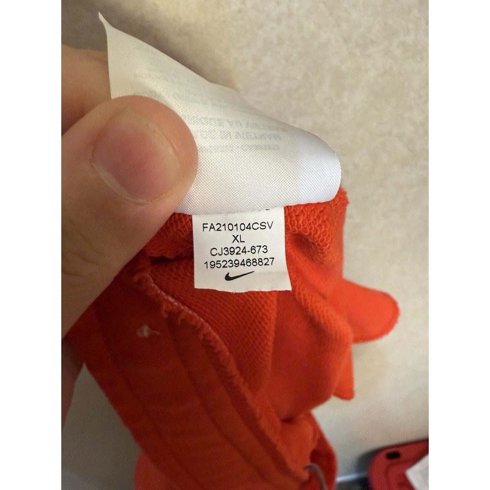 Nike Sportswear Club Fleece Shorts Women's XL Orange Drawstring Lounge Casual - Picture 10 of 14